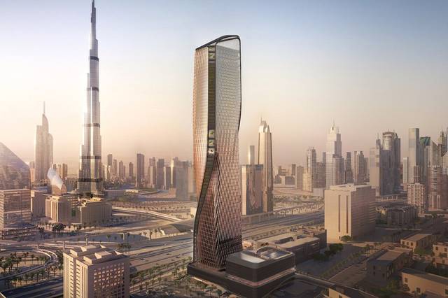 Work at Dubai’s Wasl Tower in progress