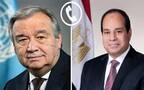 الرئيس المصري عبد الفتاح السيسي وأنطونيو جوتيريش سكرتير عام الأمم المتحدة