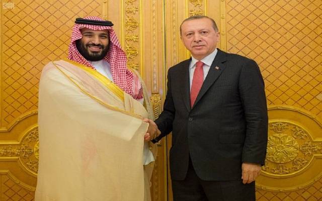 ولي العهد يبحث تعزيز العلاقات بين المملكة وتركيا مع أردوغان