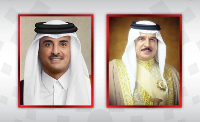 ملك البحرين وأمير قطر