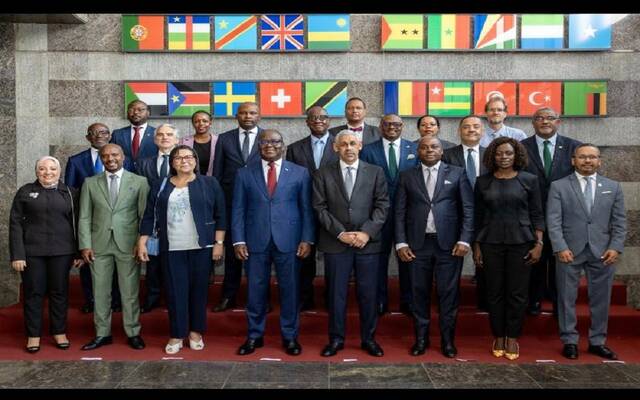 أثناء مشاركة البورصة المصرية لاجتماع البنك الإفريقي للتنمية والبورصات الإفريقية