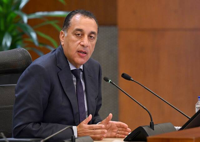 رئيس مجلس الوزراء المصري مصطفى مدبولي