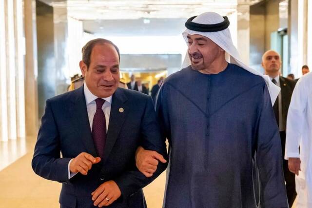 السيسي والشيخ محم بن زايد