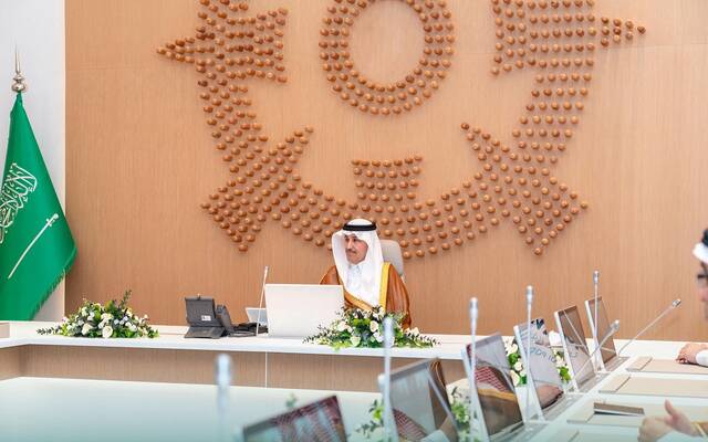 وزير النقل والخدمات اللوجستية صالح الجاسر خلال تدشين مبادرة المسارات اللوجستية