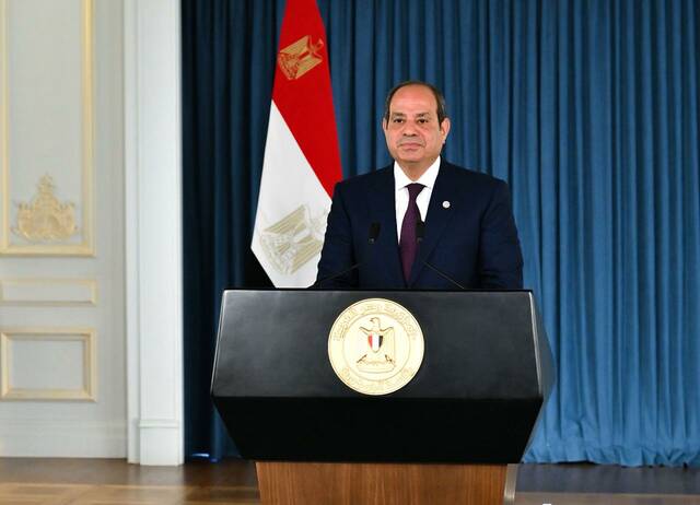 الرئيس المصري عبد الفتاح السيسي