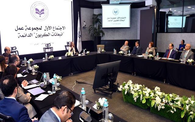 الاجتماع الأول لمجموعة عمل "خفض الانبعاثات الكربونية"