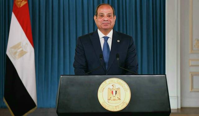 الرئيس المصري عبد الفتاح السيسي