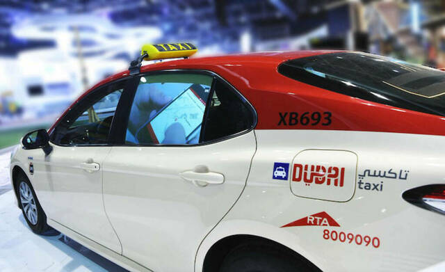 إحدى الناقلات التابعة لشركة تاكسي دبي