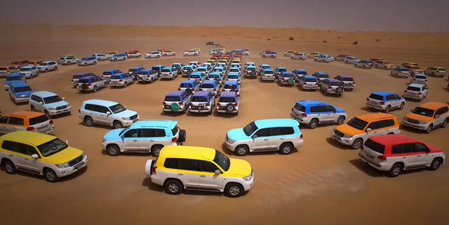 "الإمارات" تقيم أكبر وأضخم مهرجان رقص متزامن بالسيارات في العالم
