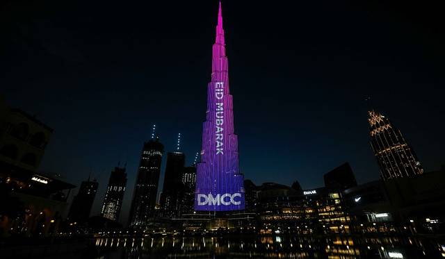 DMCC lights up Burj Khalifa in celebration of Eid Al Fitr – Photos
