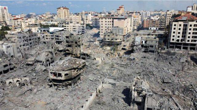 الدمار في قطاع غزة جراء القصف الإسرائيلي المستمر منذ يوم 7 أكتوبر 2023