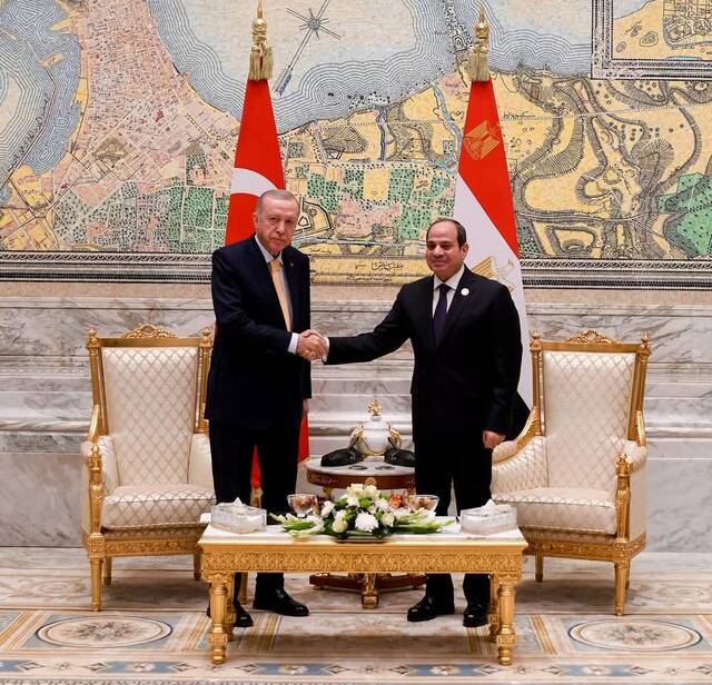 الرئيس المصري ونظيره التركي
