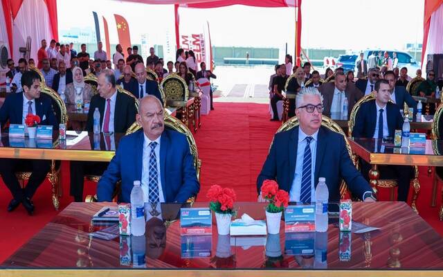 مراسم وضع حجر الأساس لمشروع شركة "لونج مارش للإطارات"