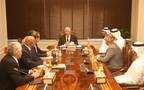 السيد القصير وزير الزراعة واستصلاح الأراضي في مصر يجتمع مع سعيد العامري رئيس هيئة السلامة الغذائية والزراعية بدولة الإمارات