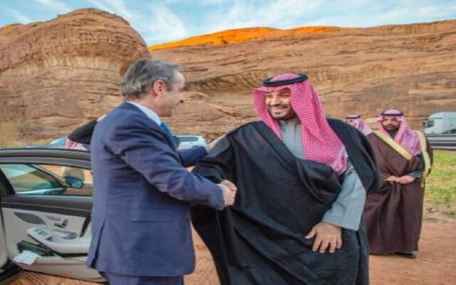 ولي العهد ورئيس وزراء اليونان يترأسان مجلس الشراكة الاستراتيجية المشترك