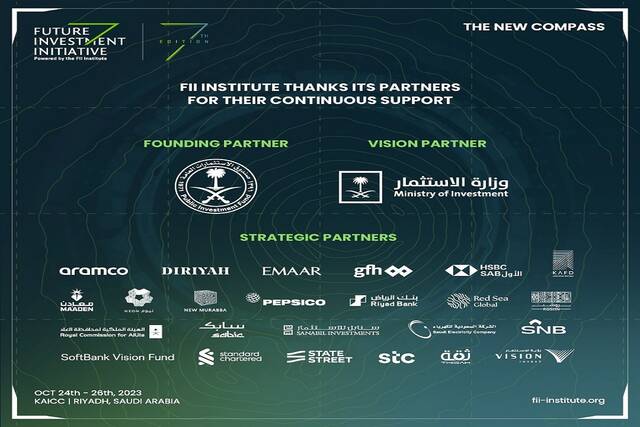 Listed entities among FII7 conference’s global strategic partners