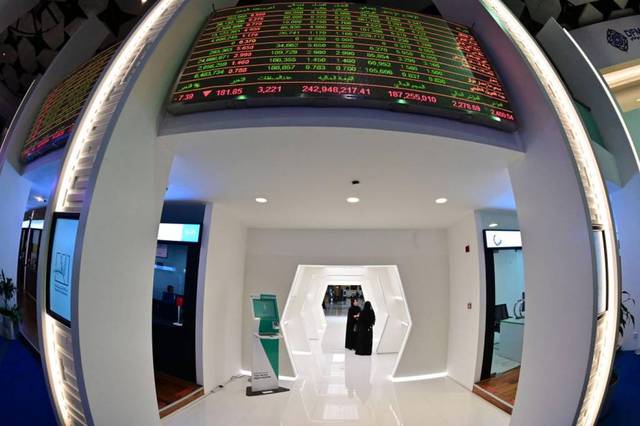 شاشة أسعار الأسهم بسوق دبي المالي