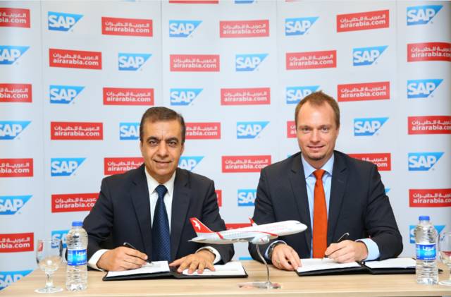 "العربية للطيران" توقع اتفاقية مع "SAP"