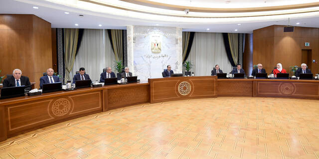 جانب من اجتماع رئيس الوزراء المصري مصطفى مدبولي