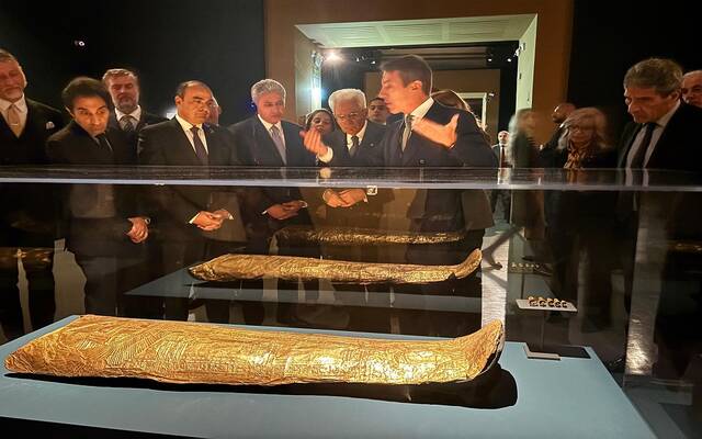 معرض "كنوز الفراعنة" المقام بقاعة Scuderie del Quirinale