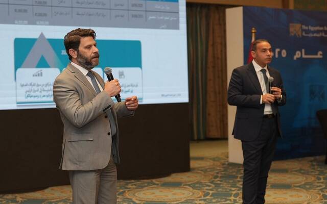 الدكتور إسلام عزام رئيس البورصة المصرية خلال مؤتمر حصاد 2025