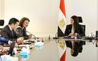 الدكتورة رانيا المشاط وزيرة التخطيط والتنمية الاقتصادية والتعاون الدولي المصرية وبعثة صندوق النقد الدولي
