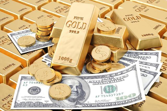 تراجع سعر تسليم الذهب الفوري بنسبة 1.9% فاقدا 37.5 دولار من قيمته