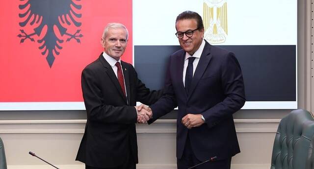 مصر وألبانيا تبحثان إطلاق شراكة استراتيجية في المجال الصحي