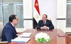 الرئيس عبد الفتاح السيسي مع الدكتور مصطفى مدبولي رئيس مجلس الوزراء