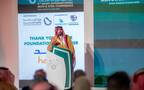 رئيس اللجنة الوطنية لصناعة الحديد في اتحاد الغرف السعودية، بندر سليم، خلال كلمته في النسخة الثالثة من مؤتمر الحديد والصلب