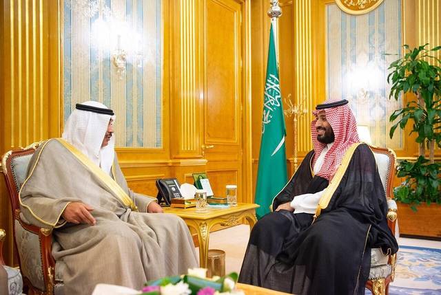 ولي العهد السعودي يلتقي وزير الخارجية الكويتي