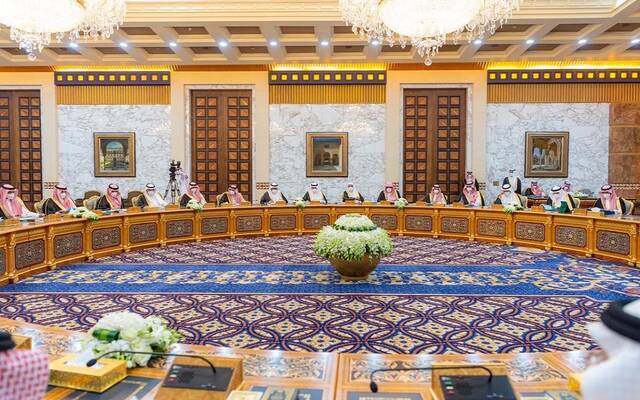 خلال اجتماع مجلس الوزراء السعودي