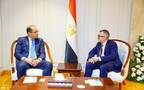 الدكتور أحمد رستم وزير التخطيط والتنمية الاقتصادية المصري يجتمع مع الدكتور أحمد كوجك وزير المالية