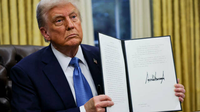 الرئيس الأمريكي دونالد ترامب
