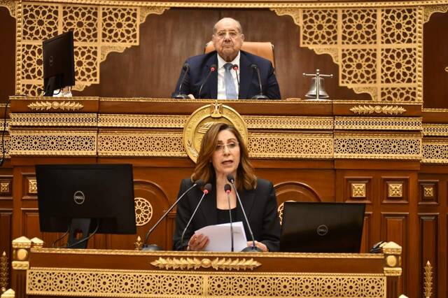 وزيرة الثقافة المصرية في مجلس الشيوخ