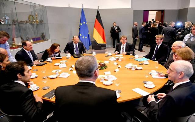 السيسي يستعرض أوضاع الشرق الأوسط مع رئيس البرلمان الألماني