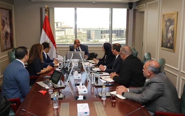 الدكتور محمود عصمت وزير الكهرباء والطاقة المتجددة المصري يجتمع بوفد من شركة نكسوس أنالاتيكا