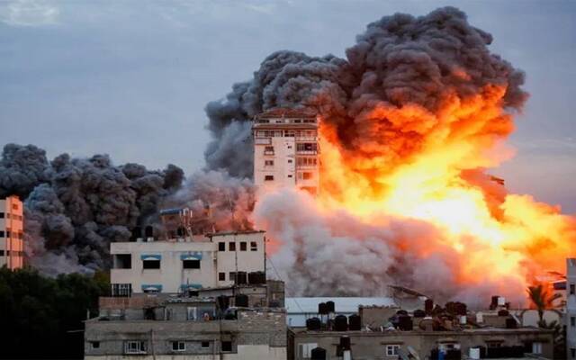 جانب من الدمار في غزة