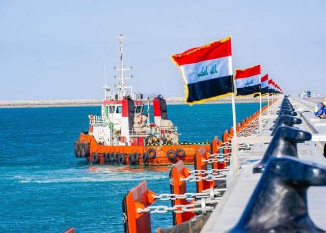 أحد الموانئ العراقية
