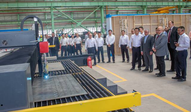 مراسم  افتتاح مصنع CSCEC STEEL EGYPT لتصنيع الهياكل الفولاذية