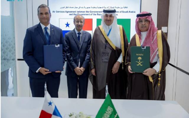 المملكة وبنما توقعان اتفاقية في مجال خدمات النقل الجوي
