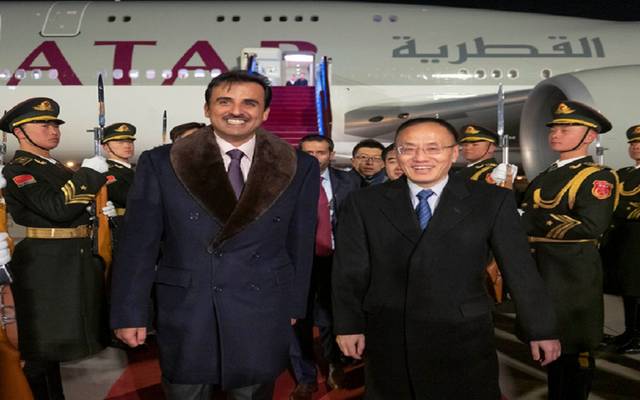 أمير قطر يصل الصين في زيارة رسمية تستمر يومين