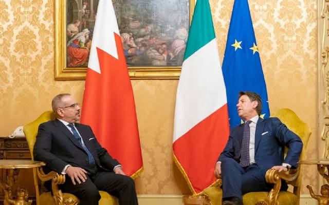 ولي عهد البحرين يبحث تعزيز العلاقات مع رئيس وزراء إيطاليا