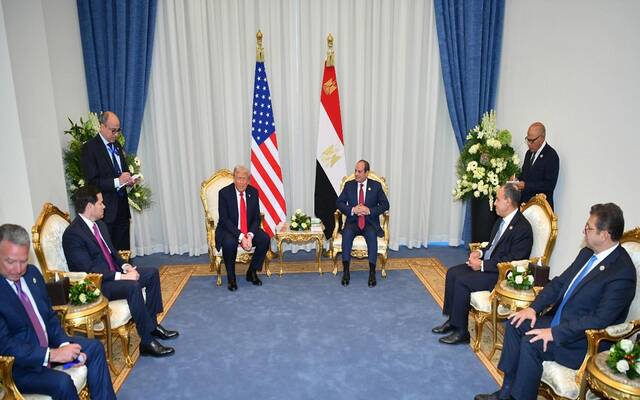 الرئيس المصري عبدالفتاح السيسي ونظيره الأمريكي دونالد ترامب