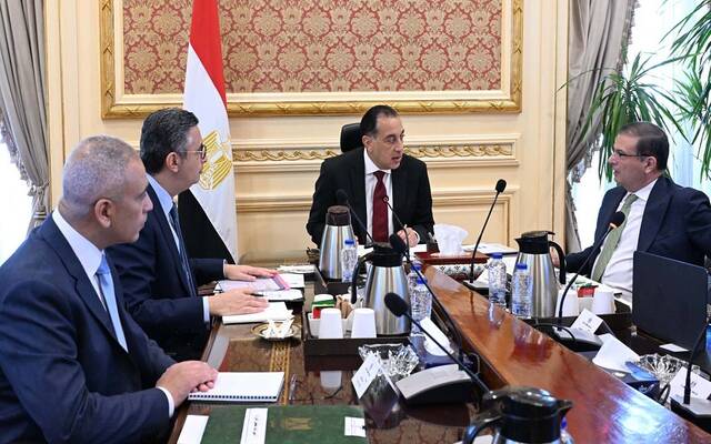 مصطفى مدبولي رئيس مجلس الوزراء وشريف فاروق وزير التموين وعلاء الدين فاروق وزير الزراعة