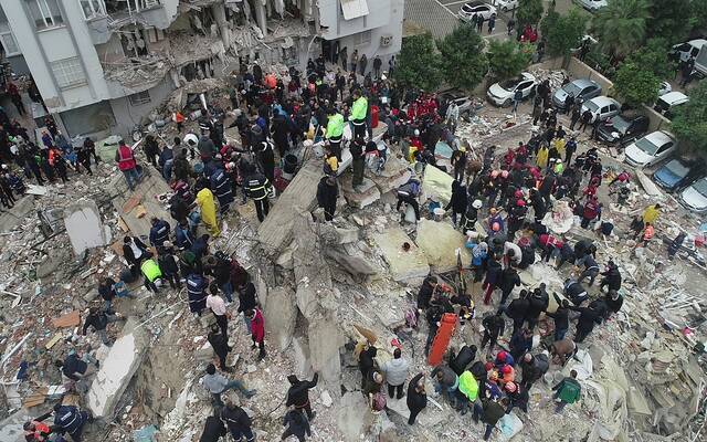 صورة أرشيفية لزلزال تركيا المدمر