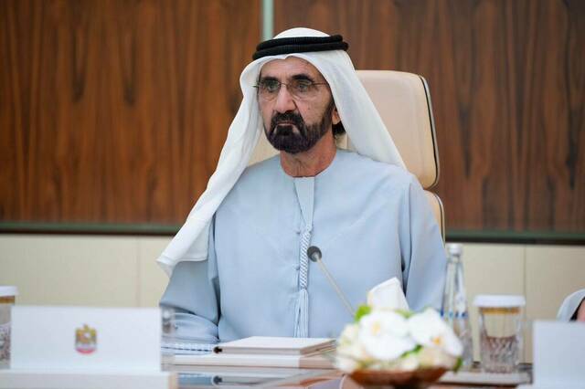 الشيخ محمد بن راشد آل مكتوم نائب رئيس الإمارات رئيس مجلس الوزراء حاكم دبي