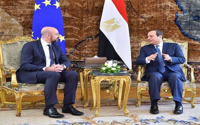 السيسي ورئيس المجلس الأوروبي يتفقان على تسوية الأزمة الليبية سياسياً