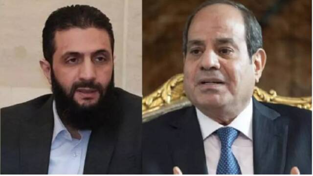 السيسي يهنئ أحمد الشرع لتوليه رئاسة سوريا
