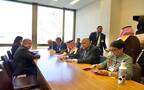 أعضاء اللجنة الوزارية المكلفة من القمة العربية الإسلامية المشتركة غير العادية مع الأمين العام للأمم المتحدة أنطونيو غوتيريش